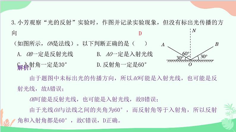 教科版物理八年级上册 第四章 在光的世界里 2.光的反射定律课件04