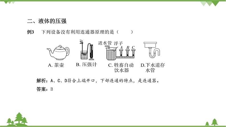 粤沪版物理八年级下册 第八章神奇的压强章末复习课课件第8页