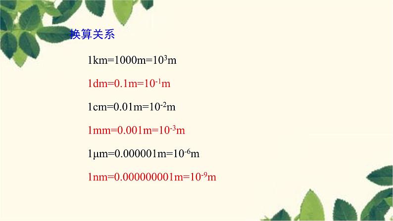 沪教版物理八年级上册 第二章  运动的世界2.第二节  长度与时间的测量 课件第6页