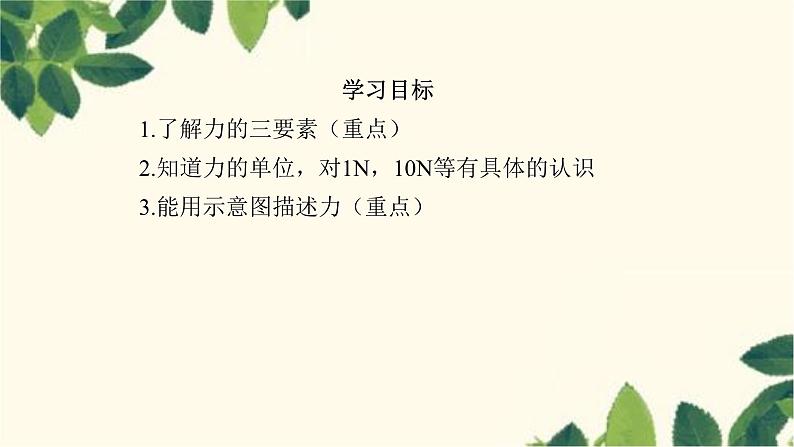 沪教版物理八年级上册 第六章  熟悉而陌生的力2.第二节  怎样描述力 课件04