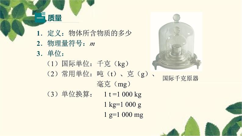 沪教版物理八年级上册 第五章  质量与密度1.第一节  质量 课件第6页