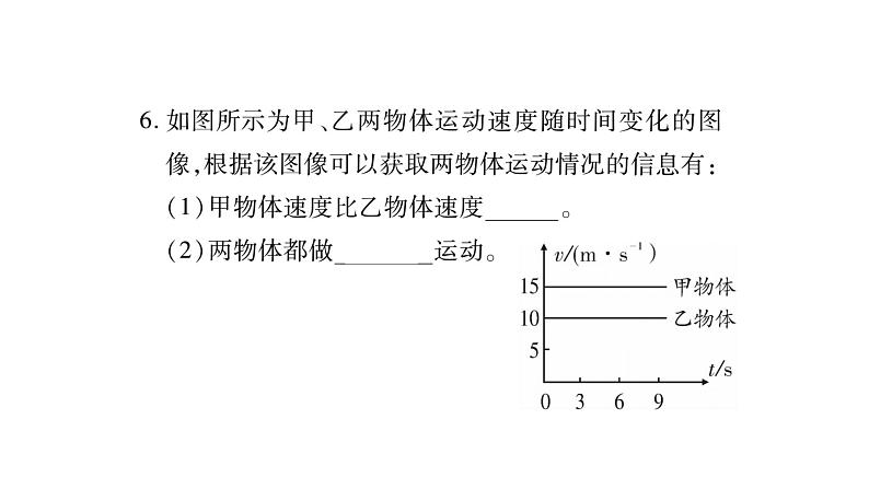 教科版物理八年级上册专题二坐标图像题课件07