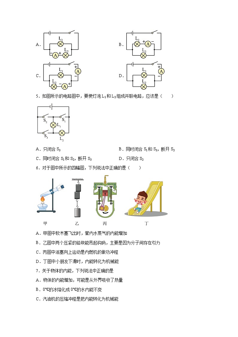 四川省广元市2023-2024学年九年级上学期期中考试物理试题（含解析）第2页