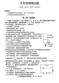 山东省日照市岚山区2023-204年上学期九年级期中考试物理试卷