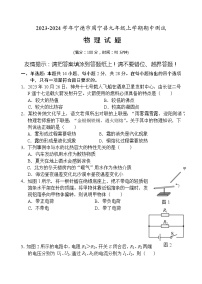 福建省宁德市周宁县2023-2024学年九年级上学期期中测试物理试题