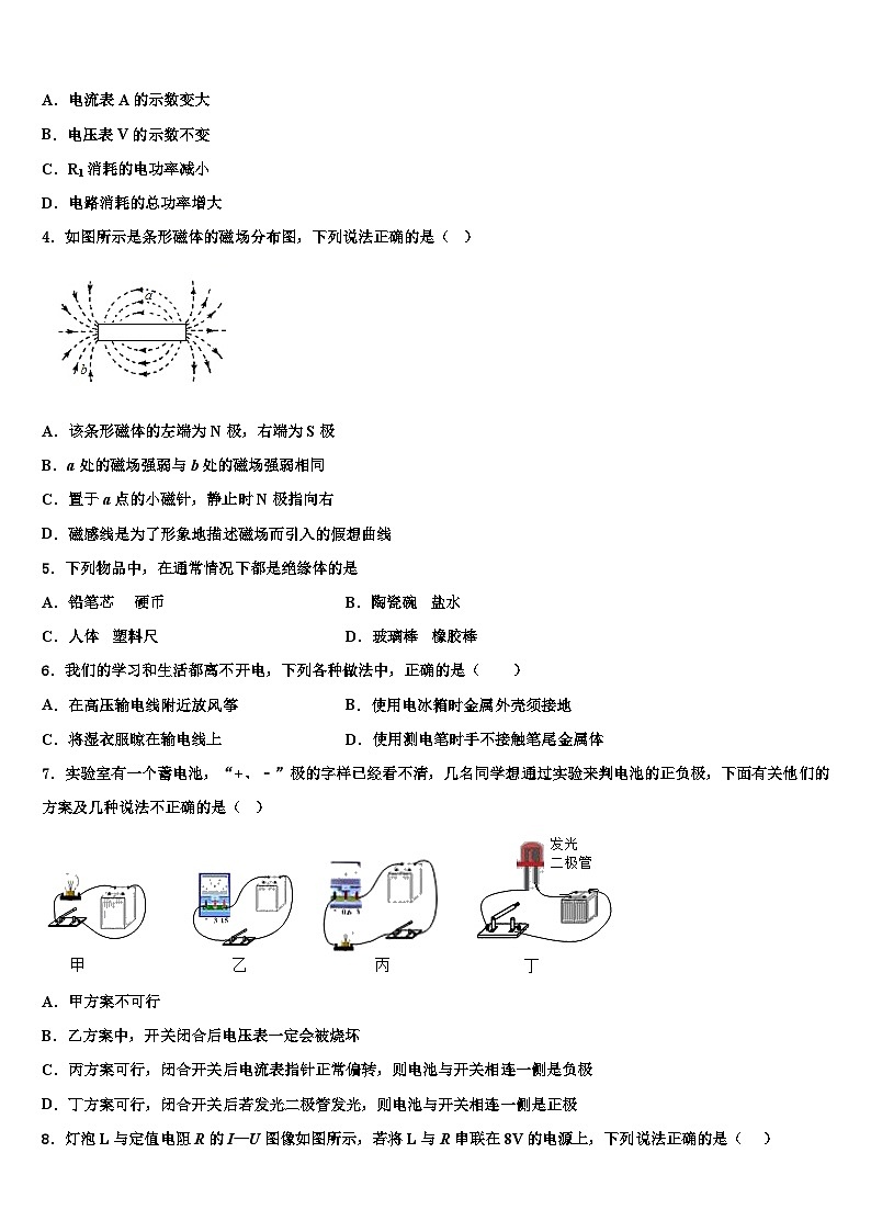 2023-2024学年安徽中学物理九上期末质量跟踪监视模拟试题02