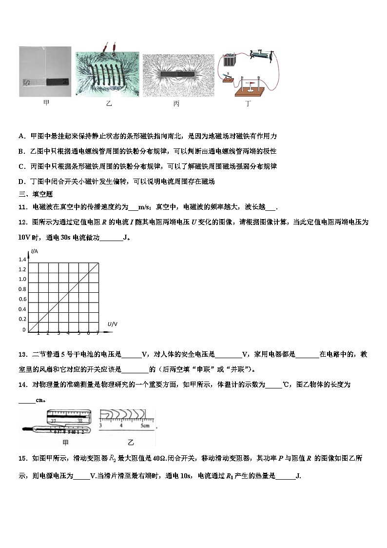 2023-2024学年安徽九年级物理第一学期期末达标检测模拟试题03