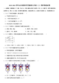 山东省滨州市无棣县2023-2024学年九年级上学期期中物理试卷