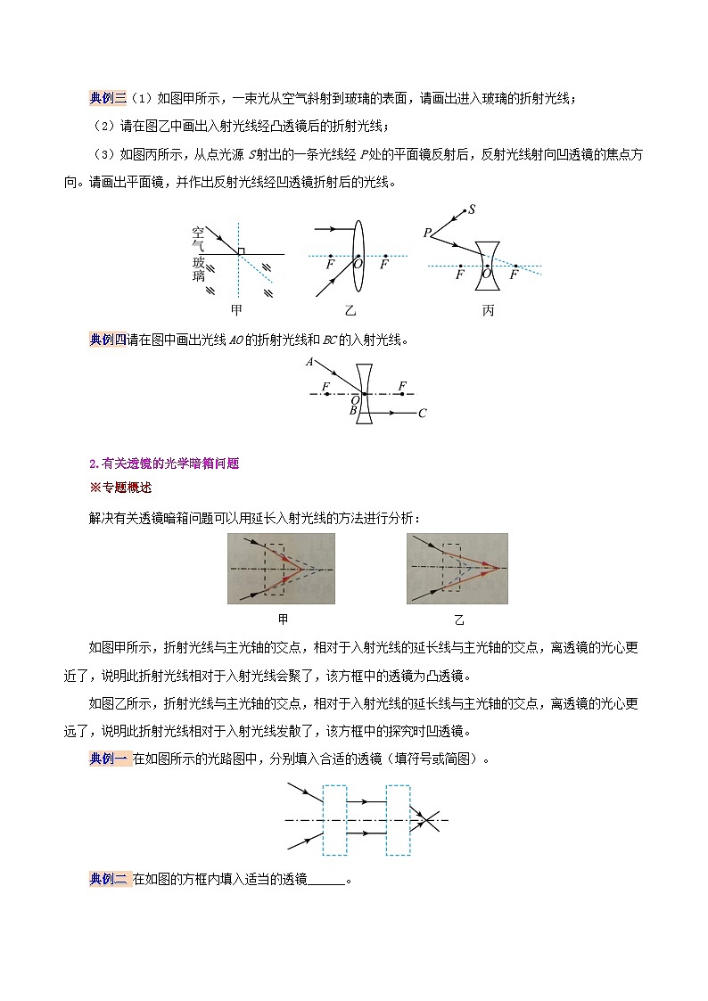 人教版2023年八年级物理上册同步精品讲义  课时5.6  第五章  透镜及其应用复习总结【学生版】第3页