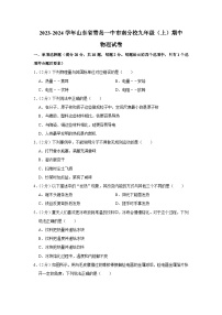 山东省青岛市第一中学市南分校2023-2024学年九年级上学期期中物理试卷