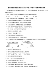 湖南省常德市临澧县2021-2022学年下学期八年级期中物理试卷