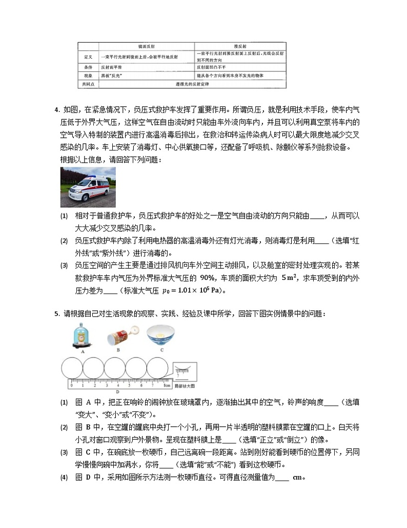 人教版物理中考二轮复习光现象专题专练（含解析）第2页