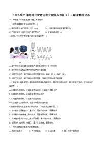 2022-2023学年河北省廊坊市大城县八年级（上）期末物理试卷（含答案解析）