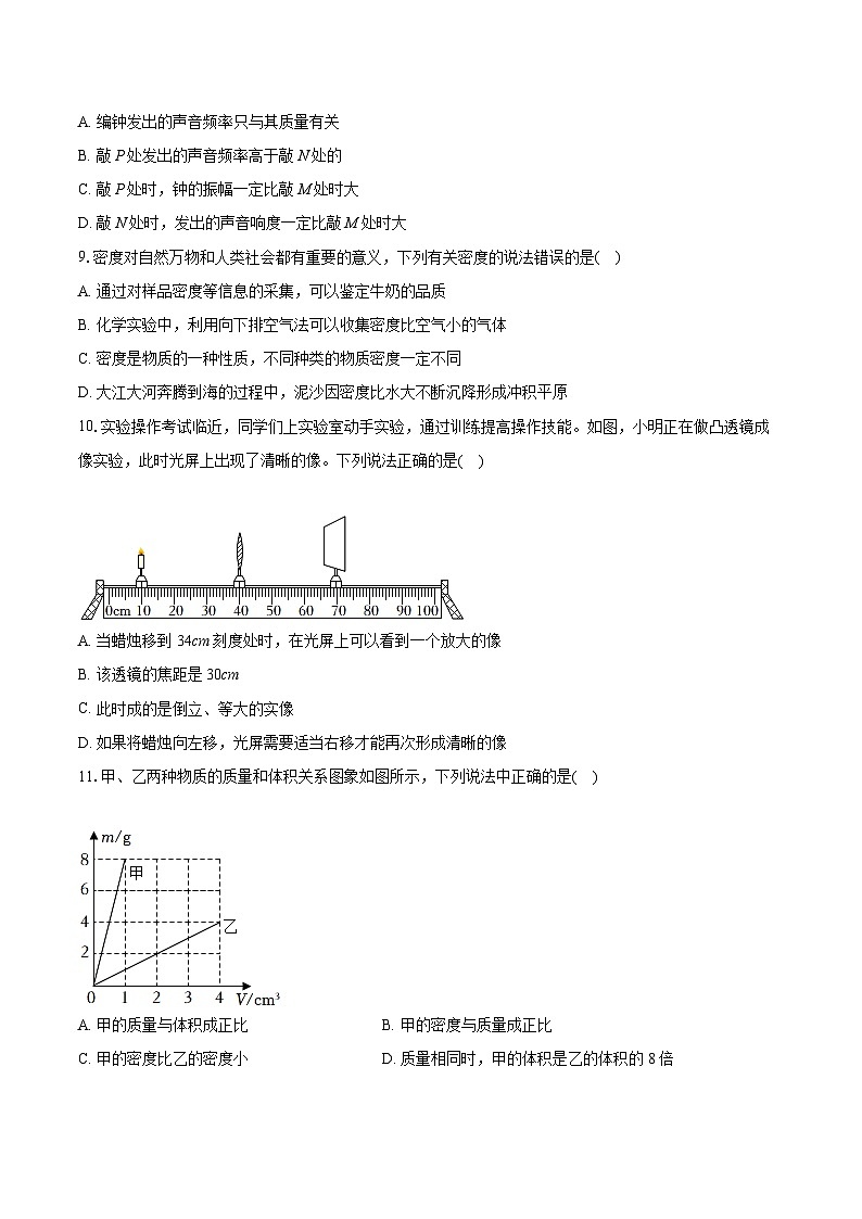 2022-2023学年湖北省黄石市大冶市八年级（上）期末物理试卷（含答案解析）03