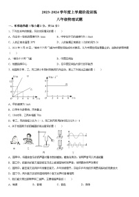 湖北省十堰市郧阳区2023-2024学年八年级上册期中考试物理试题（含解析）