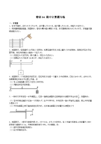 特训04 期中计算题专练-2023-2024学年八年级物理第二学期期中期末挑战满分冲刺卷（上海沪教版）