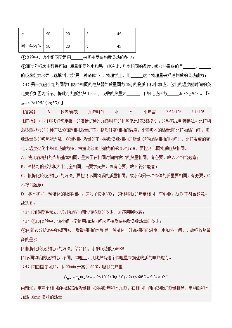 特训07  期末实验、计算压轴题（5.1-6.1）（解析版）第3页