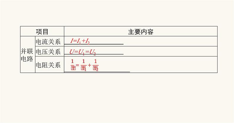 北师大版九年级物理第十二章欧姆定律三串并联电路中的电阻关系课件03