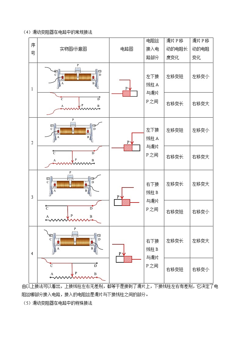 14.2变阻器-2023-2024学年九年级物理上册知识归纳+高效训练（苏科版）02