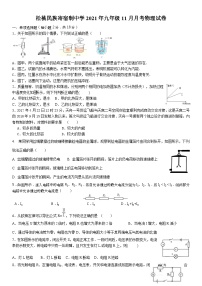 贵州省松桃民族寄宿制中学2021-2022学年九年级上学期11月月考物理试卷