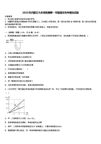 2023年内蒙古九年级物理第一学期期末统考模拟试题