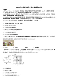 2023年安徽省物理九上期末监测模拟试题