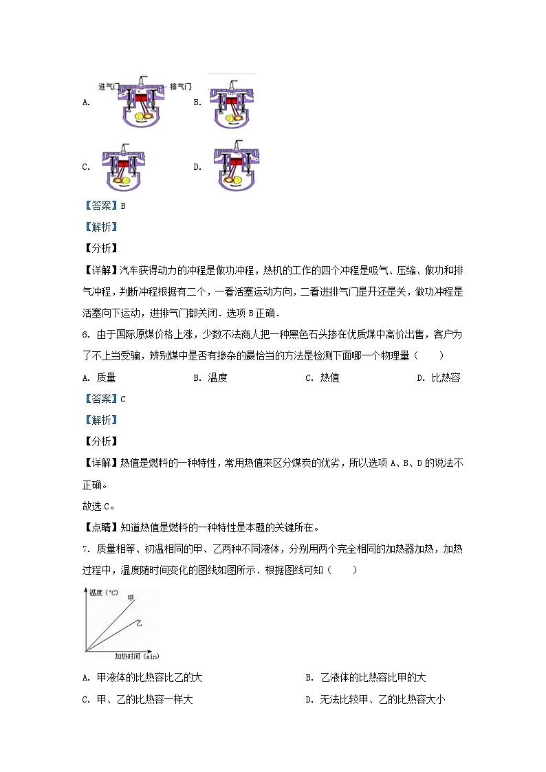 2020-2021学年天津市静海区九年级上学期物理10月月考试题及答案第3页