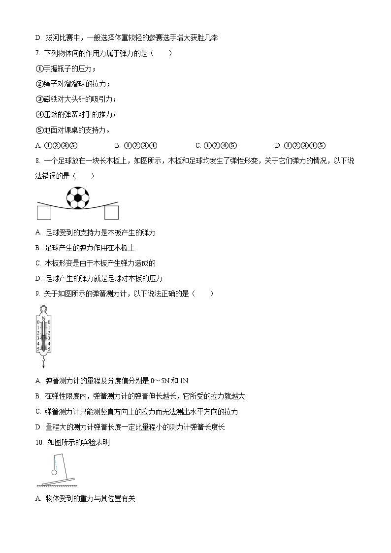 湖南省湘潭市五校联盟2022-2023学年八年级下学期期中联考物理试题02