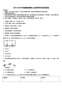 2023-2024学年福建省物理九上期末教学质量检测试题