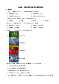 重庆市永川区2023年八年级上学期物理期末教学质量监测试卷附答案