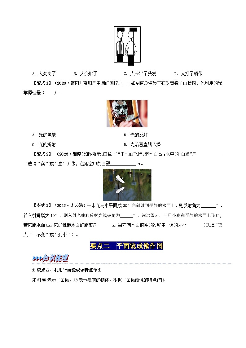 4.3  平面镜成像（原卷版）第3页