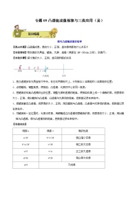 专题09 凸透镜成像规律与三类应用（易）2023-2024学年初中物理中考专项复习