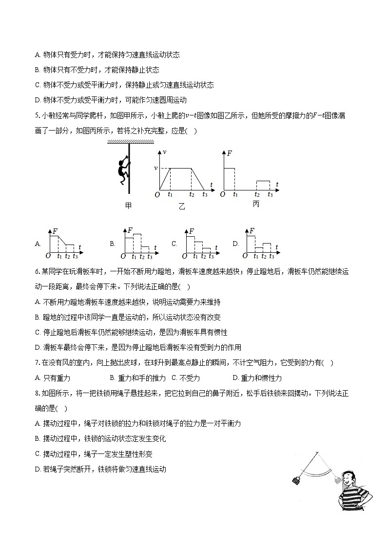 专题13 力与运动的关系（易）-原卷版第2页
