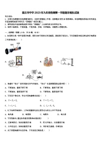 重庆市中学2023年九年级物理第一学期期末模拟试题