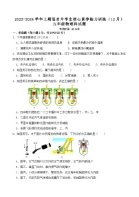 福建省龙岩市连城县冠豸片区2023-2024学年九年级上学期12月核心能力素养测试物理试题