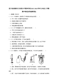 四川省成都市石室联合中蜀华学校2023-2024学年九年级上学期期中物理试卷+