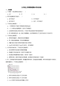 广东省广州市2023年九年级上学期物理期末考试试卷附答案