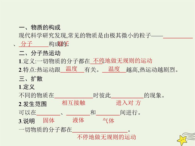 人教版九年级物理第13章内能第1节分子热运动课件第2页