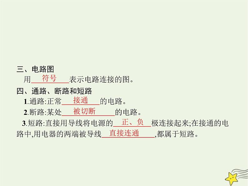 人教版九年级物理第15章电流和电路第2节电流和电路课件03