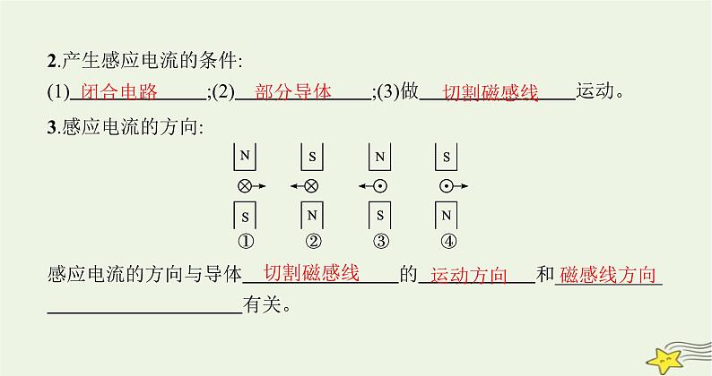 沪科版九年级物理第十八章电能从哪里来第二节科学探究怎样产生感应电流课件03