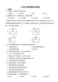 海南省海口市2023年九年级上学期物理期末检测试卷附答案