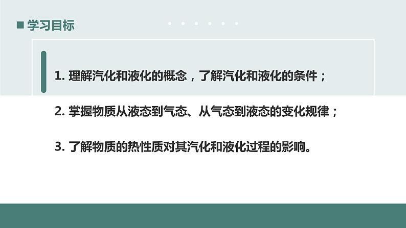 北师大版八年级物理上册课件 第一章物态及其变化1.3汽化和液化第3页