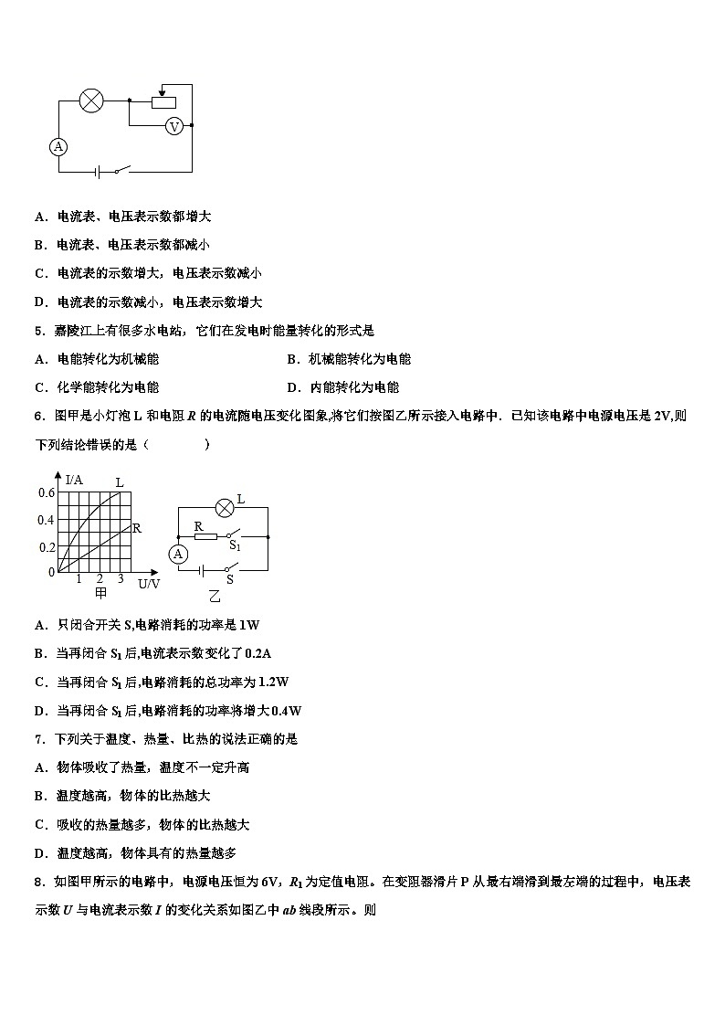 2023-2024学年河南省中学物理九上期末考试试题第2页