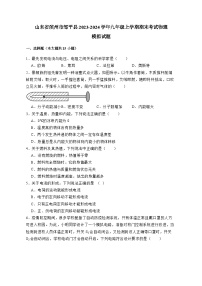 山东省滨州市邹平县2023-2024学年九年级上册期末考试物理模拟试卷（附答案）