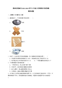 陕西省渭南市2023-2024学年九年级上册期末考试物理模拟试卷（附答案）