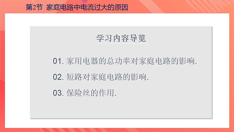 【创新课堂】 19.2《家庭电路中电流过大的原因》课件+教案+分层练习+导学案（含答案解析）03