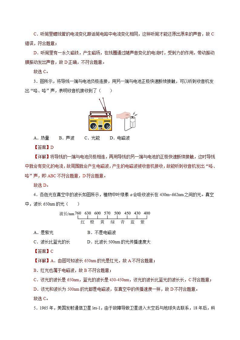 【创新课堂】 第二十一章 《信息的传递》单元课件+测试+知识清单02