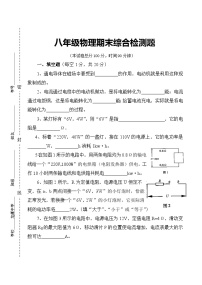 物理八年级人教新课标期末综合检测题-