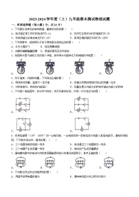 黑龙江省佳木斯市富锦市富锦市第二中学2023-2024学年九年级上学期1月期末物理试题(无答案)