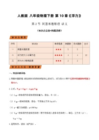 物理八年级下册10.2 阿基米德原理学案